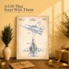 Military aircraft patent print - gift for veterans and aviation collectors