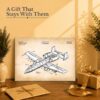 A-10 Warthog patent print - canvas gift for aviation collectors and veterans