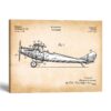 1931 Airplane Patent Canvas Print by Crossroads Home Decor