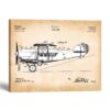 Passenger Airplane Patent Canvas Print by Crossroads Home Decor