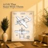 C2373C-2-11x14-1 P-61 Black Widow patent print gift - canvas print for an aviation enthusiast