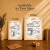 WW2 tank canvas wall art - Made in USA family-owned military patent print