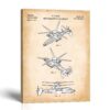 Coaxial helicopter patent canvas print by Crossroads Home Decor
