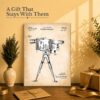 High-speed grid camera gift - canvas print for an aerospace or engineering collector