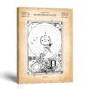 Computer hard drive patent canvas print - antique disk drive design by Crossroads Home Decor