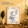 C2384C-2-11x14-1 Milling machine patent print gift - canvas print for a machinist