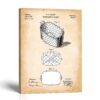 Laundry basket patent canvas print by Crossroads Home Decor