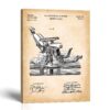 Dental chair patent canvas print - 1886 design patent by Crossroads Home Decor