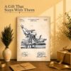 C2393C-2-11x14-1 Dental chair patent gift - canvas print for a dentist or hygienist