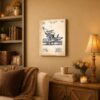 C2393C-3-11x14-1 Dental chair patent canvas wall art displayed in a dental practice