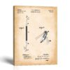 Dental excavator patent canvas print - 1896 hand-tool design by Crossroads Home Decor