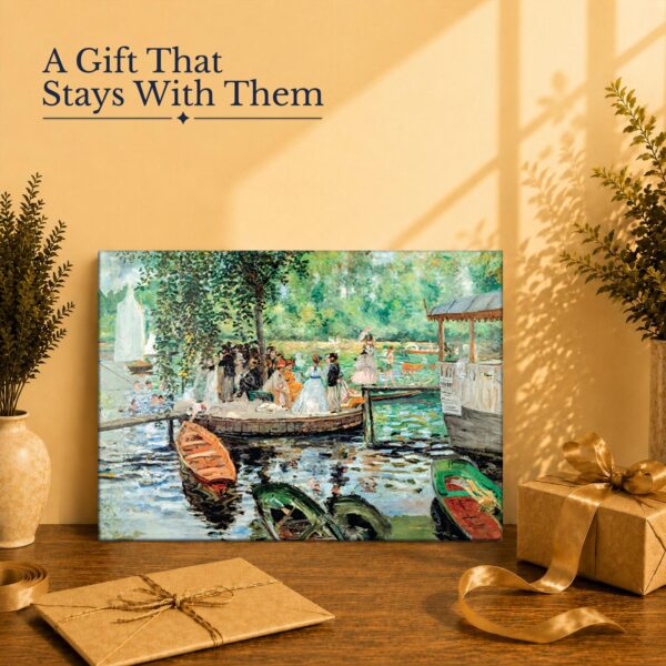 La Grenouillere canvas print - Impressionist art gift for a Renoir lover