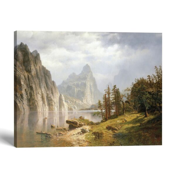 Merced River, Yosemite Valley canvas print by Bierstadt - Crossroads Home Decor
