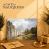 Merced River, Yosemite Valley canvas print - fine art gift for a Bierstadt or Western art lover