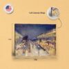 The Boulevard Montmartre at Night canvas print - gallery-wrapped and floating frame styles