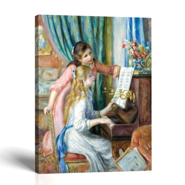 Young Girls at the Piano canvas print by Renoir - Crossroads Home Decor