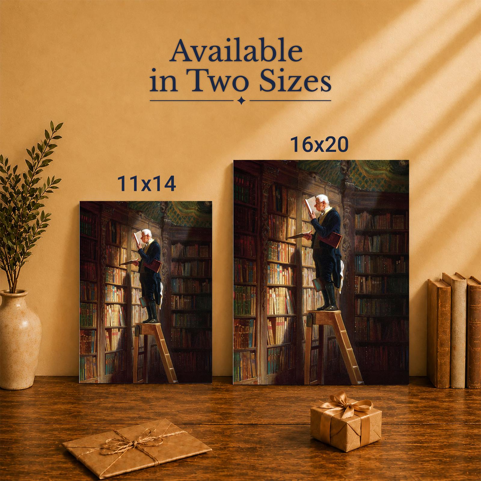 The Bookworm canvas print - Made in USA family-owned wall art