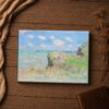 C2413C-4-11x14-1 Claude Monet Cliff Walk at Pourville canvas print - Impressionist coastal wall art