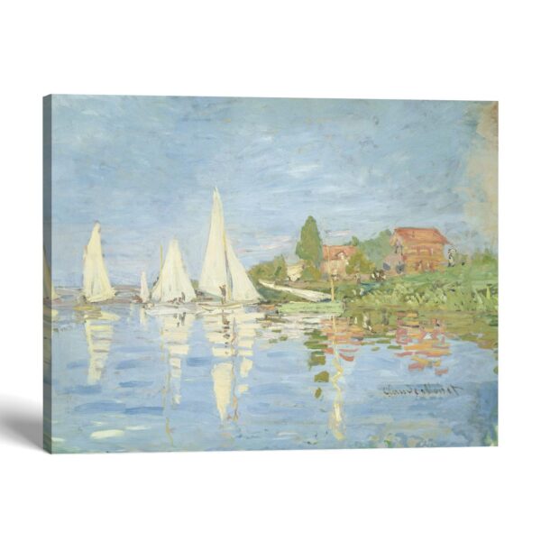 Regatta at Argenteuil canvas print by Claude Monet - Crossroads Home Decor