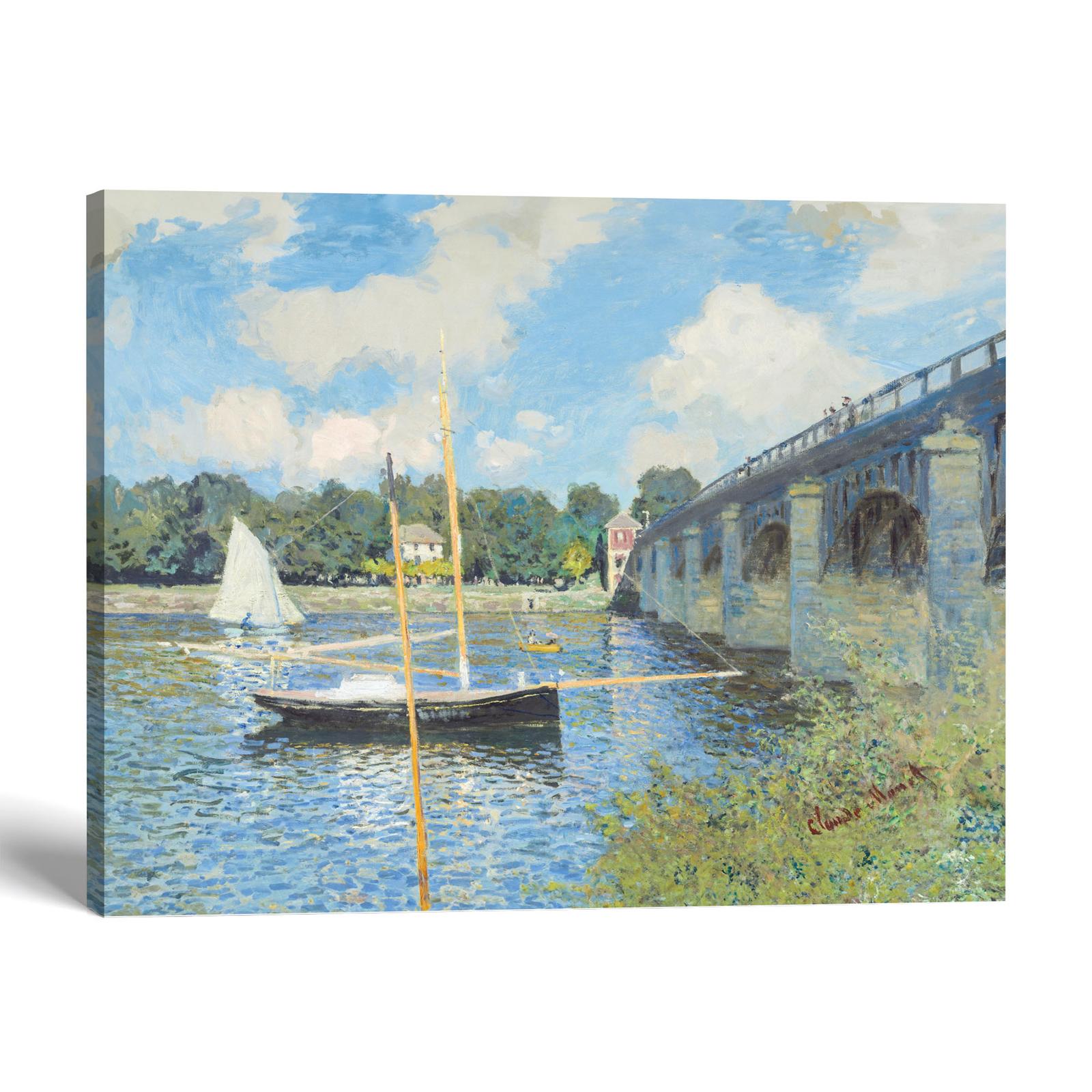 The Bridge at Argenteuil canvas print by Claude Monet - Crossroads Home Decor