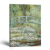 Bridge over a Pond of Water Lilies canvas print by Claude Monet - Crossroads Home Decor