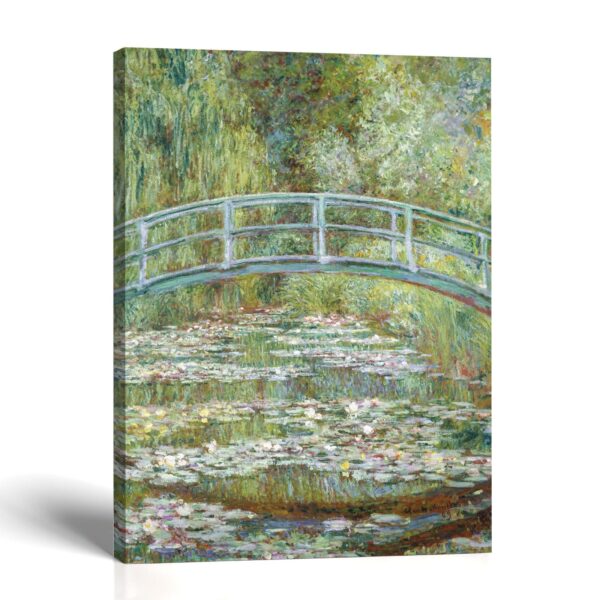 Bridge over a Pond of Water Lilies canvas print by Claude Monet - Crossroads Home Decor