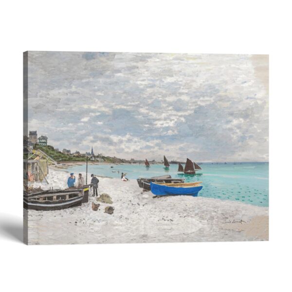 The Beach at Sainte-Adresse canvas print by Claude Monet - Crossroads Home Decor