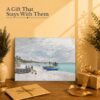 The Beach at Sainte-Adresse canvas print - gift for Impressionist art lovers and Monet collectors
