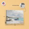 The Beach at Sainte-Adresse canvas print - gallery-wrapped and floating frame styles