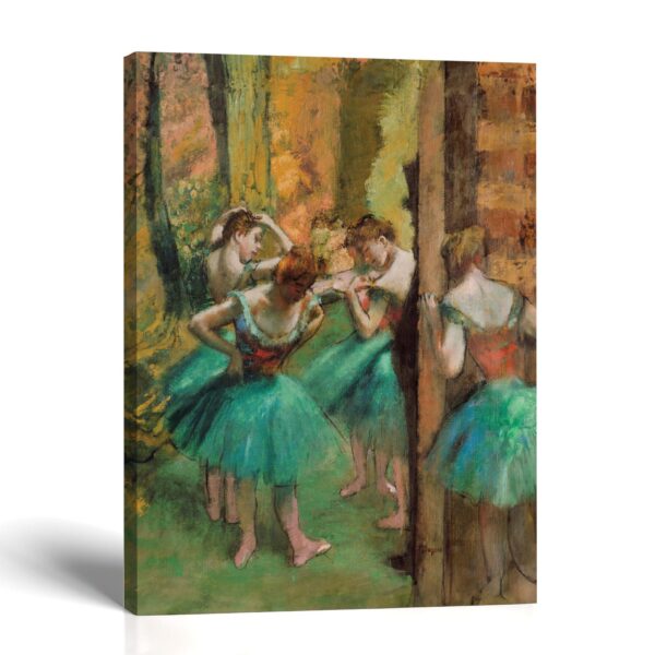 Dancers, Pink and Green canvas print - Edgar Degas by Crossroads Home Decor