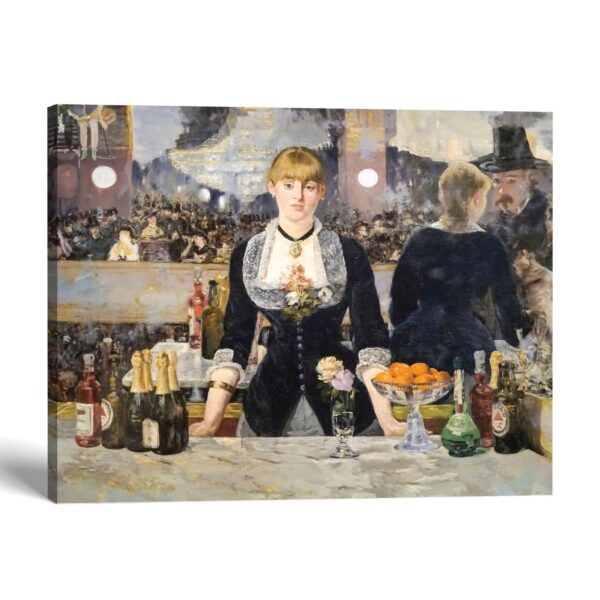A Bar at the Folies-Bergere canvas print - Édouard Manet by Crossroads Home Decor