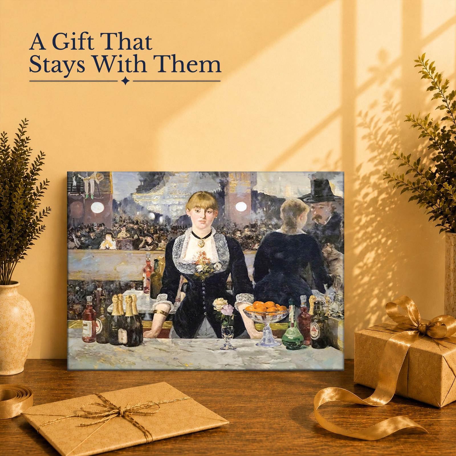 A Bar at the Folies-Bergere gift - canvas print for a Manet or Impressionist art lover