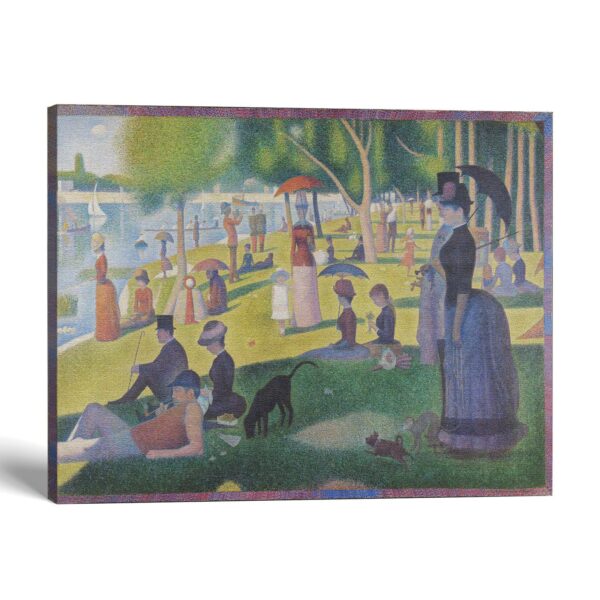 A Sunday on La Grande Jatte canvas print - Georges Seurat pointillism art by Crossroads Home Decor