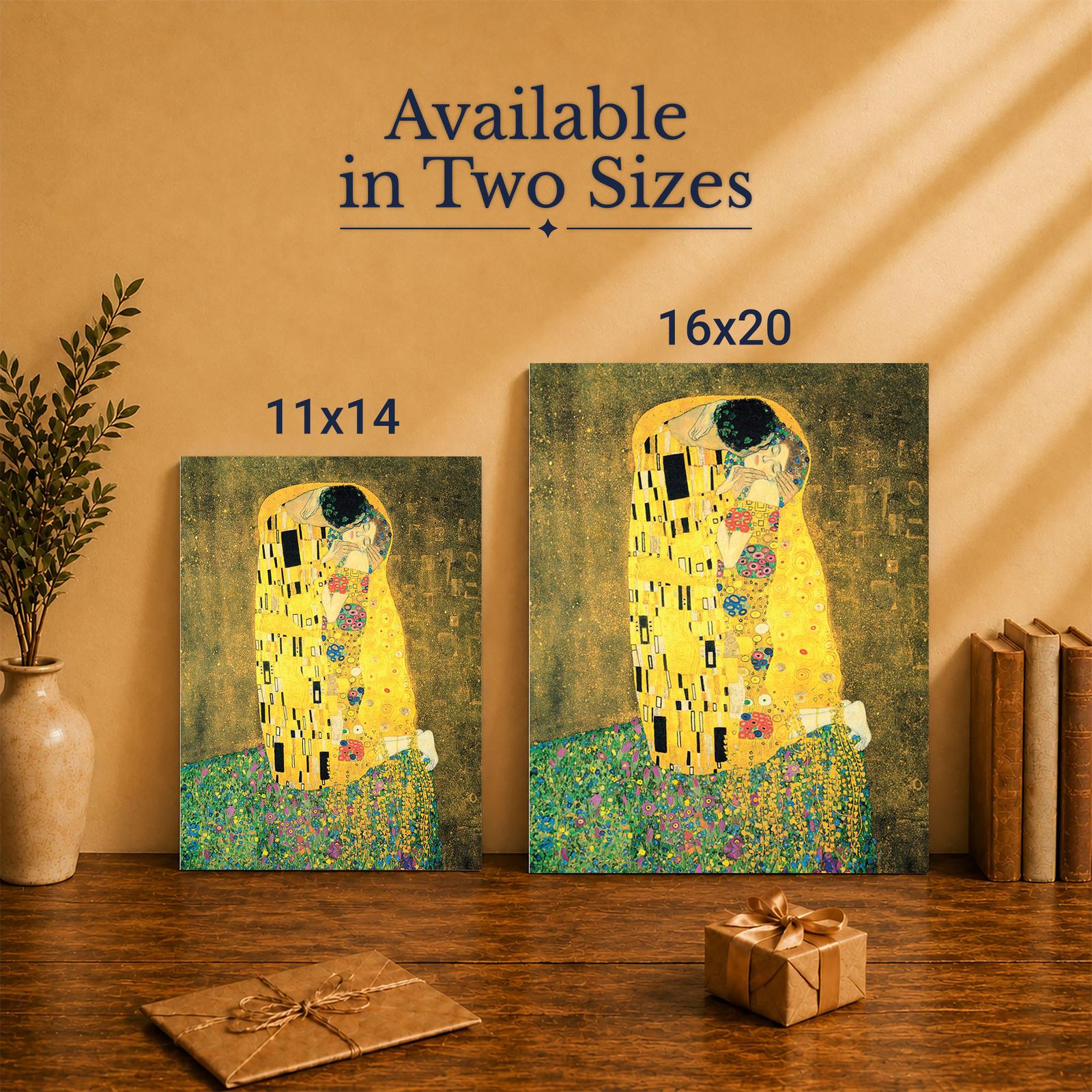 The Kiss canvas print - Made in USA, family-owned fine art reproduction