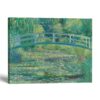 Monet Japanese footbridge canvas print - Water-Lily Pond wall art by Crossroads Home Decor