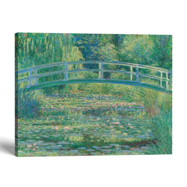 Monet Japanese footbridge canvas print - Water-Lily Pond wall art by Crossroads Home Decor