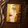 Golden Tears canvas print - gold-leaf portrait detail inspirational wall art