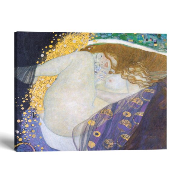 Danae by Gustav Klimt canvas print - Crossroads Home Decor