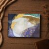 Danae by Gustav Klimt canvas - close-up of Klimt's gold-leaf brushwork