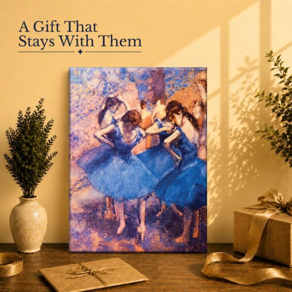 Dancers in Blue Degas canvas print - gift for ballet dancers and Impressionist collectors