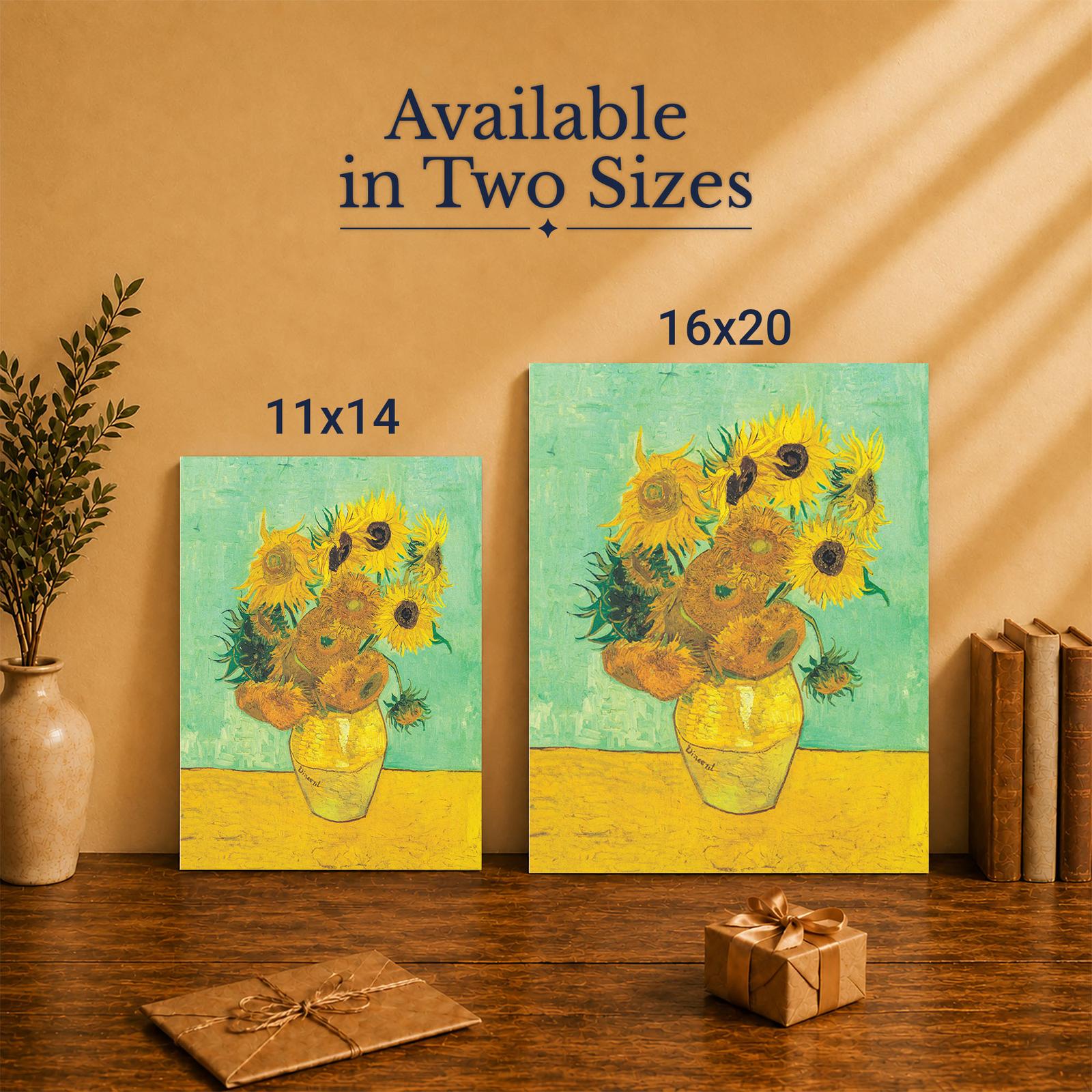 Twelve Sunflowers canvas wall art - Made in USA family-owned sunflower decor
