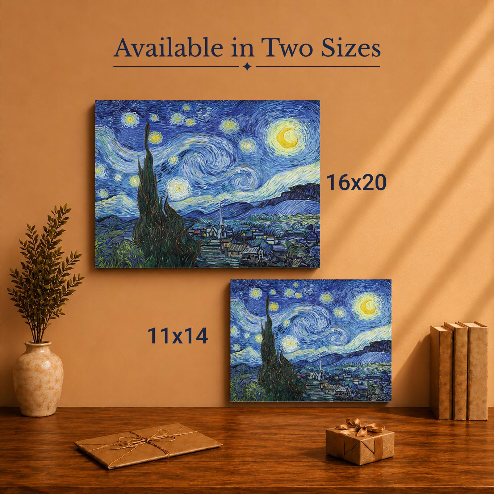 Starry Night Van Gogh canvas print - Made in USA family-owned wall art