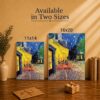 Cafe Terrace at Night canvas print - Made in USA family-owned wall art