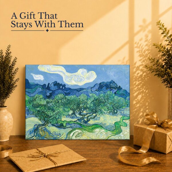 Gift for Van Gogh and Impressionist art lovers - Olive Trees canvas print