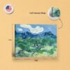 The Olive Trees canvas print - gallery wrapped and floating frame styles