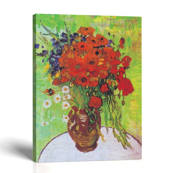 Van Gogh Red Poppies and Daisies canvas print - Van Gogh Wall Art by Crossroads Home Decor