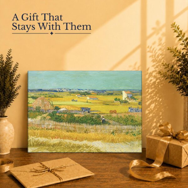 Gift for Van Gogh and landscape art lovers - The Harvest canvas print