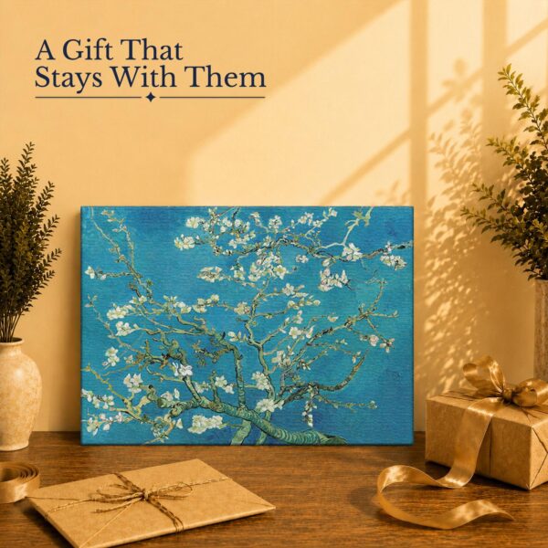 Almond Blossom gift - canvas print for Van Gogh and floral art lovers