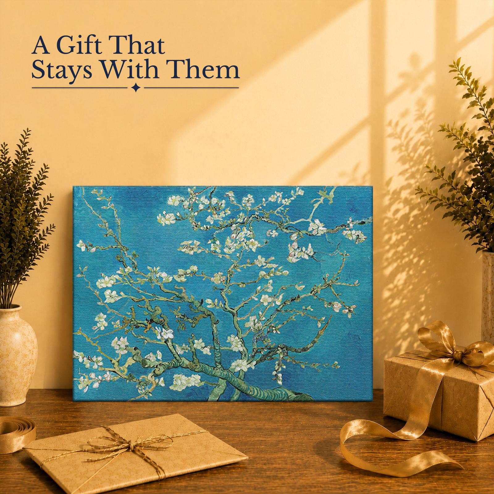 Almond Blossom gift - canvas print for Van Gogh and floral art lovers