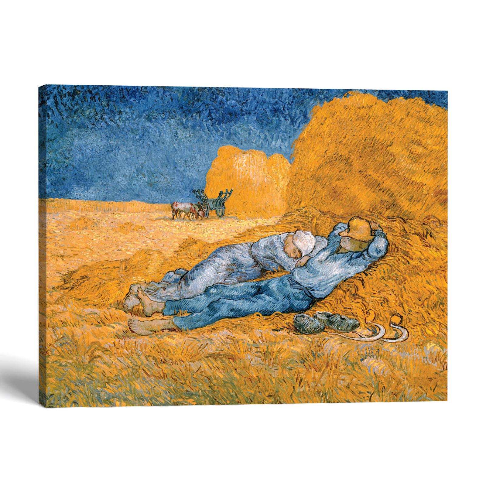 Noon Rest from Work canvas print - Van Gogh harvest wall art by Crossroads Home Decor